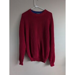 Woolrich Santa Fe Red‎ Cotton Knit Crewneck Sweater Men's M Heritage Classic